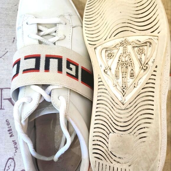 Gucci Sneakers with Logo Band Design Classic Style - Picture 2 of 12